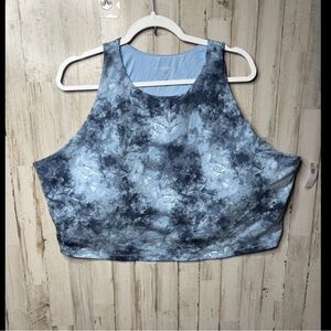 Old Navy Women’s Light Support PowerChill Longline Sports Bra Tank Size 4X NWT
